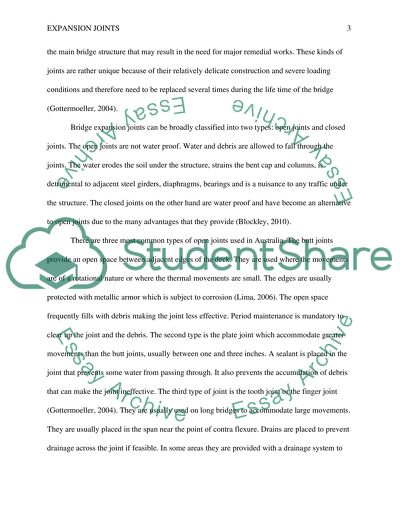 Expansion Joints Issues and Concepts