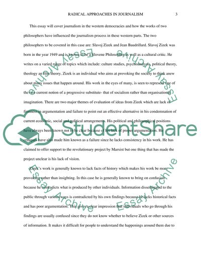 Radical Approaches in Journalism