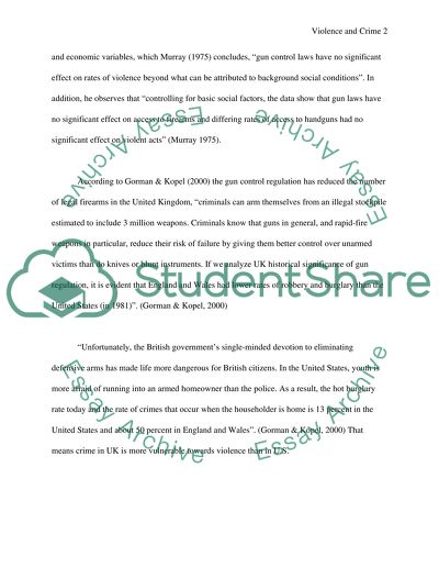 Gun related crime in the U.S