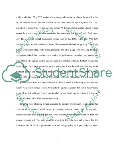 The Long Road To The Fast Track: Career And Family by Claudia Goldin