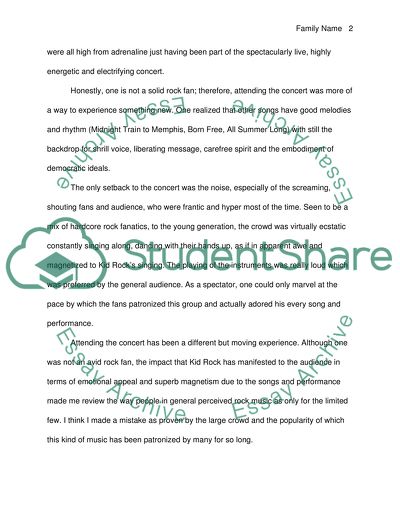 The Concert of Kid Rock