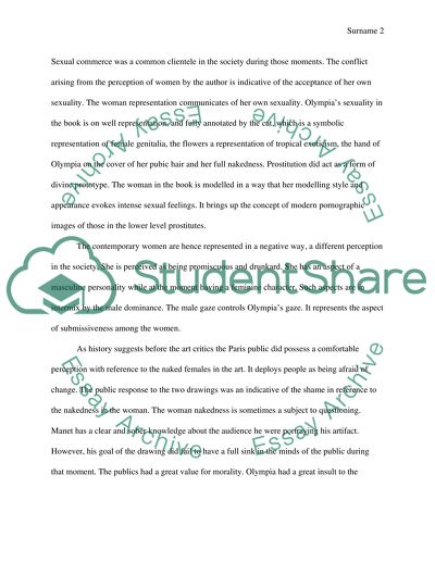 Womens Portrayal in Artistic Work