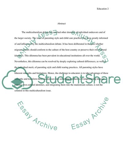 How Do the Debates on Multiculturalism Affect Your Understanding of Parenting