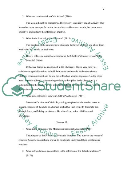 Scientific Pedagogy be Montessori