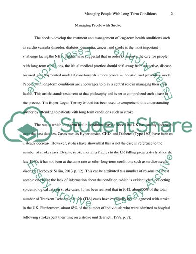 Managing People with Stroke