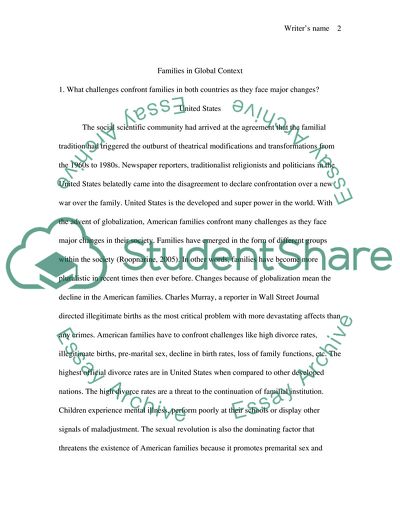 The Differences in Economic Circumstances Impact Upon the Families