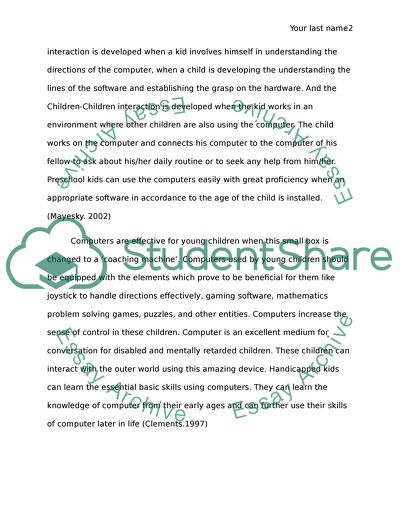 Should young children use computers in early childhood programs