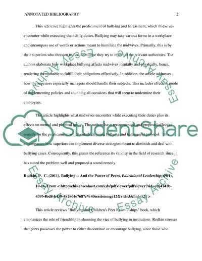 Ethical Aspects of Bullying Literature Critique