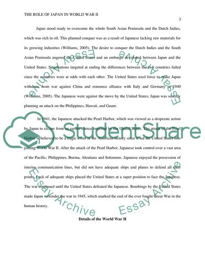 Japanese Impact On World War ll