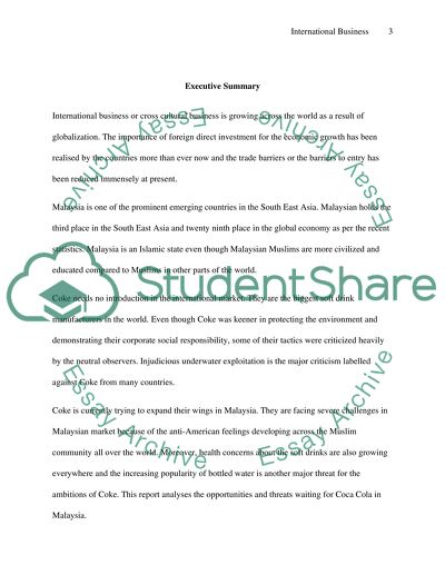 Coca Cola in Malaysia