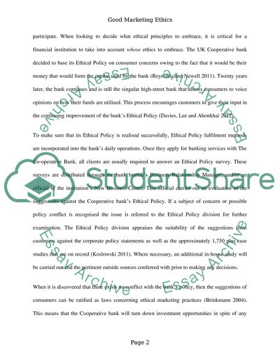 Good Marketing Ethics