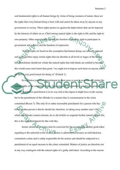 General Kantian Perspective on Punishment