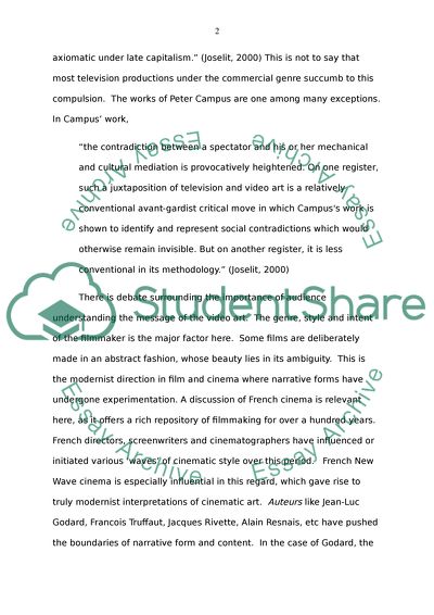 Experiemntal Video Art