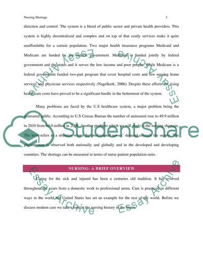 Addressing Nursing Shortage