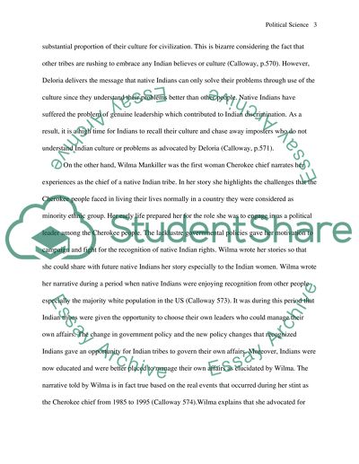 Indians and Indian Policy