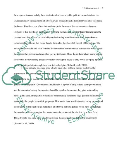 US Government: Placing a ban on retired government employees