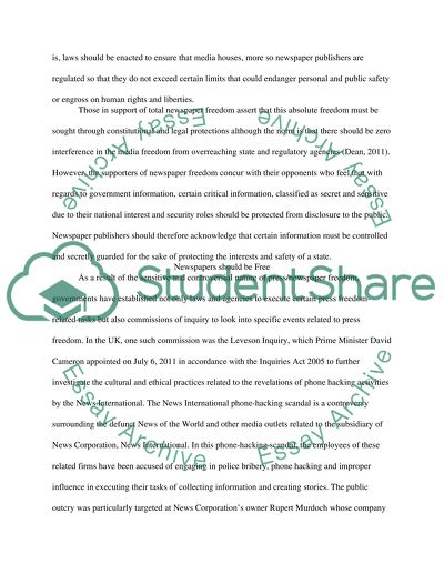 Media Law and Ethics