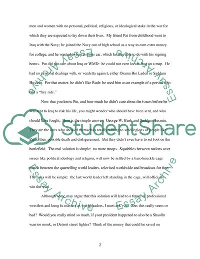 Modest Proposal-Satire