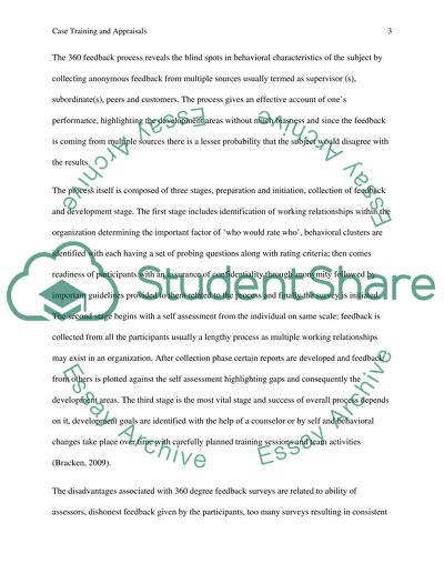 Module 4 - Case Training and Appraisals