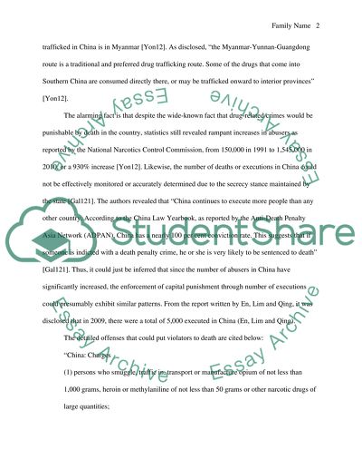 Drug Trafficking in China