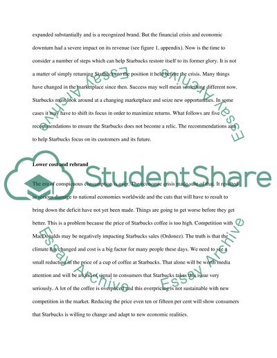 Recommendation Memo for Business Trend - Starbucks