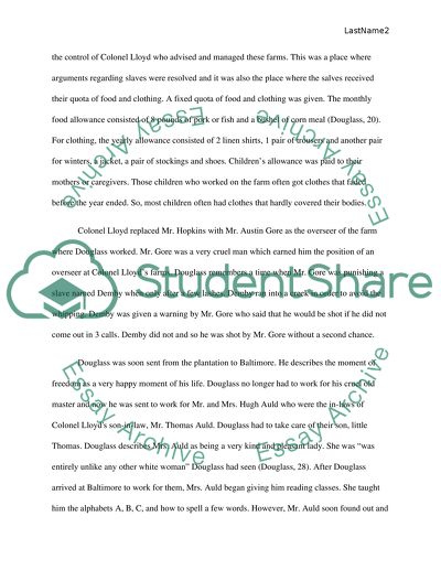 Narrative of the life of Fredric Douglass