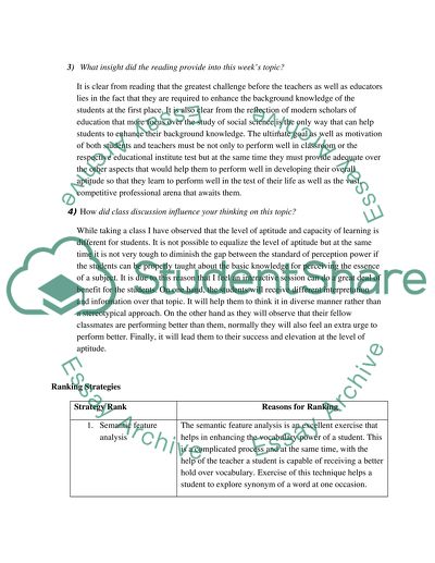 Teaching Reading in the Content Area