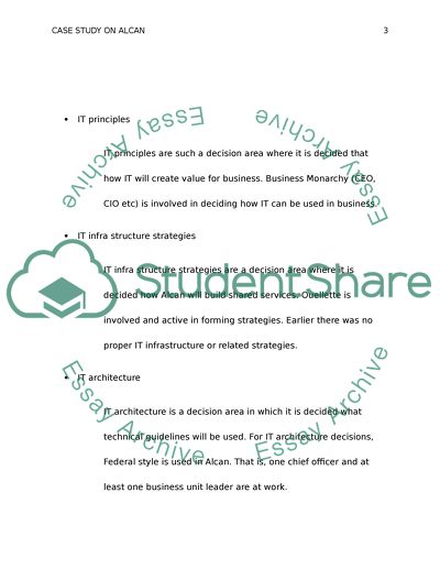 Characteristics of Alcan