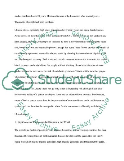 Stress & Its Relation to Heart Diseases