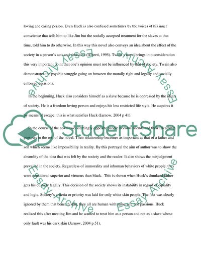 Different Themes Analysis in the Adventures of Huckleberry Finn