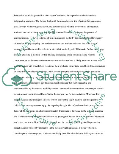 Globalization Persuasion Marketing Model