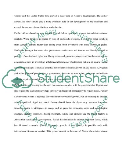 Political Evolution and Development Policies of Uganda