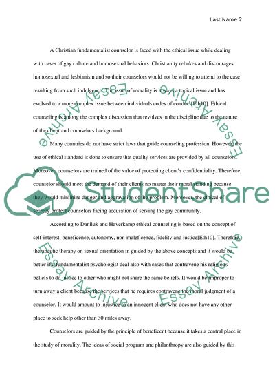 Counselling and Sexual Orientation