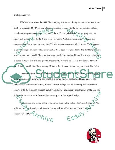 KFC Marketing Objectives Assessment