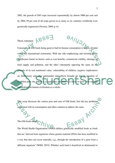Is Genetically Modified Food Good or Bad for Human Consumption