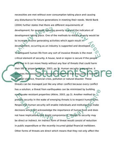 Development without Security and Security without Development