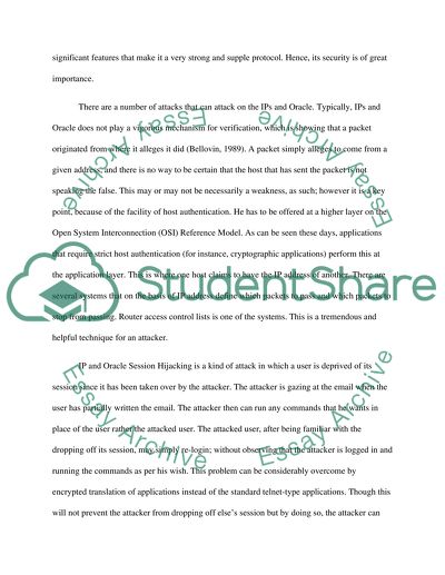 Oracle and a Secure System