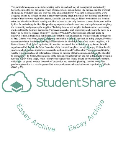 Considering Transaction Concerning a New Vending Machine Installing