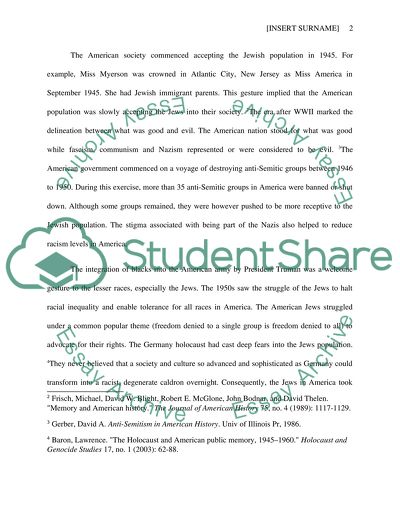 Choose a topic that falls within the time frame of 1945-1964