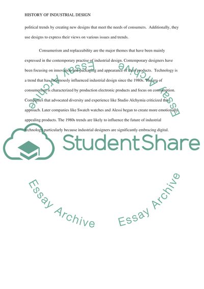 History of Industrial Design Final Questions