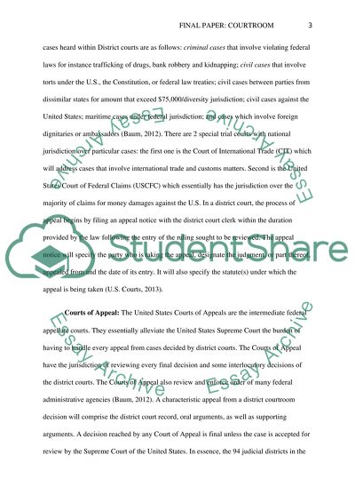 Courtroom proceedings