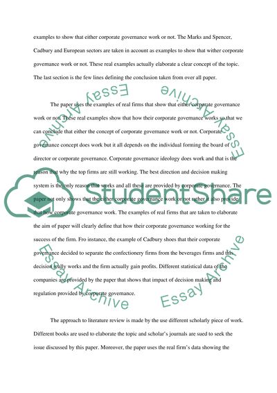 Corporate governance board in an organization operates via the different members of board of directors