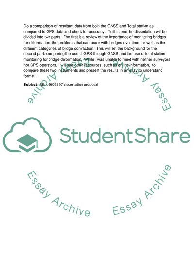 GNSS VS Total Station) Base for Deformation Monitoring of Bridge