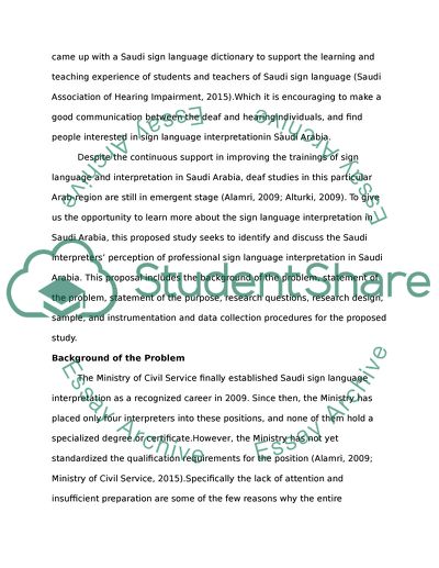 Perception of Professional Sign Language Interpretation in Saudi Arabia