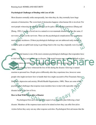 The Disastrous Effects of Disasters