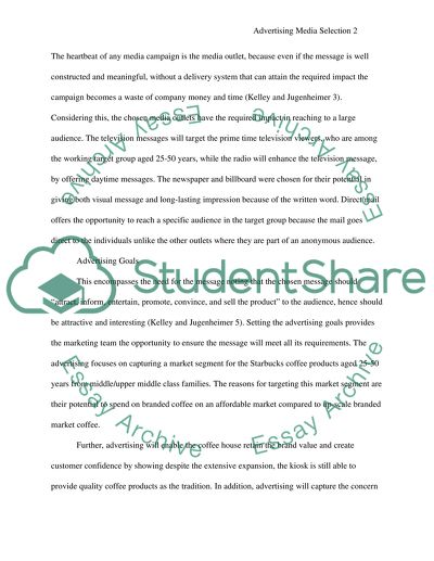 Advertising media selection