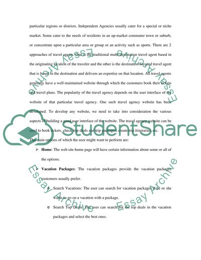 Travel agency website