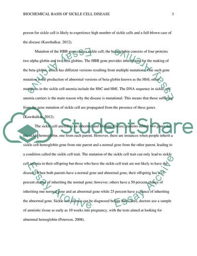 Biochemical Basis of Sickle Cell Disease
