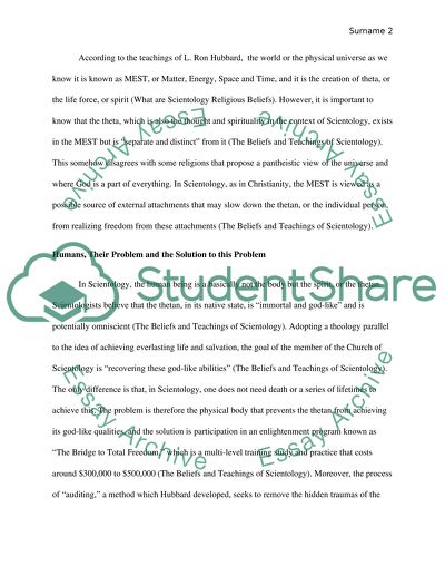 Research paper on scientology