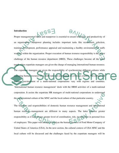 International Human Resources